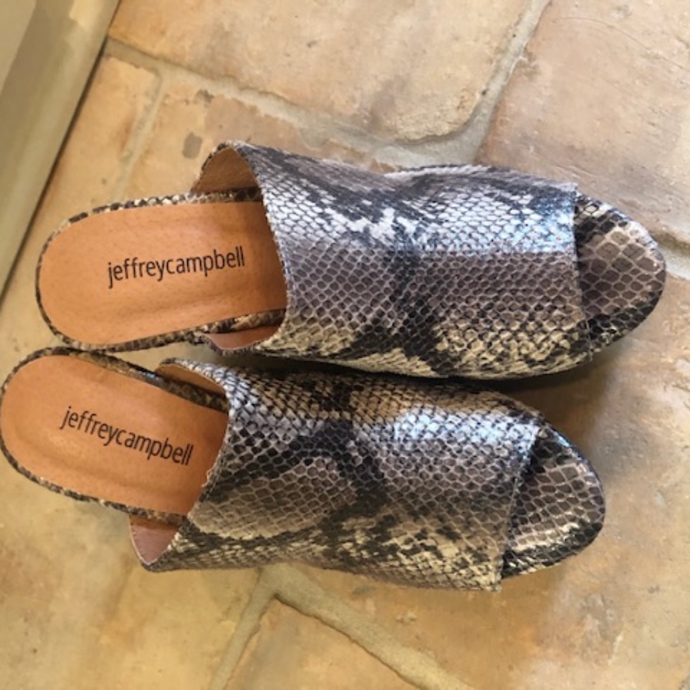 Jeffrey Campbell Platform Wedge sandal-snake
